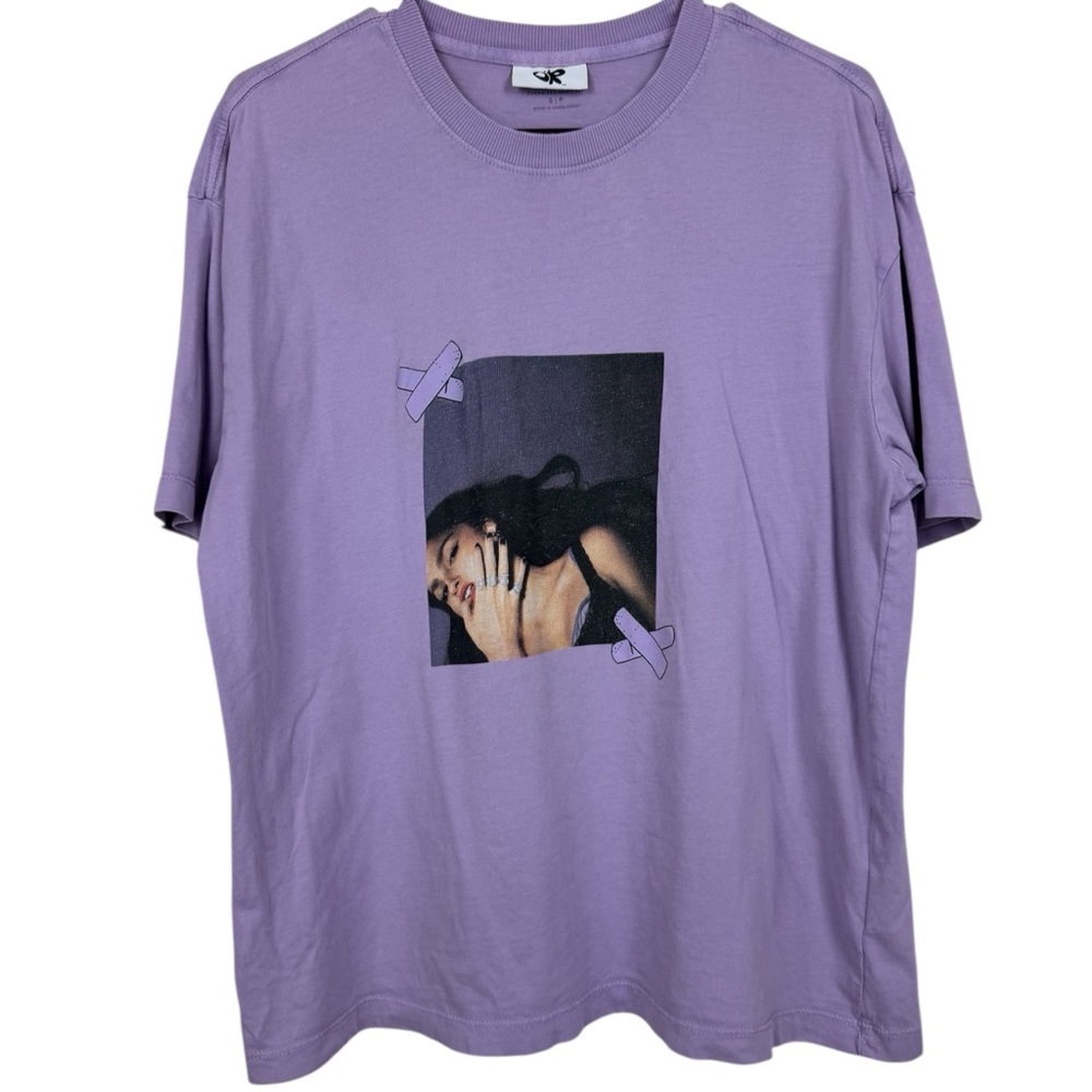 🥑5/$25 Olivia Rodrigo X Cotton On Oversized boxy t shirt purple sz S